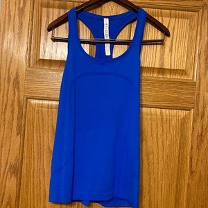 Lululemon Swiftly Tech Racerback Tank Top 2.0, Blue, Size 10